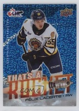 2024-25 Upper Deck CHL That's a Rocket Blue 19/25 Felix Lacerte #TR-10 1t90