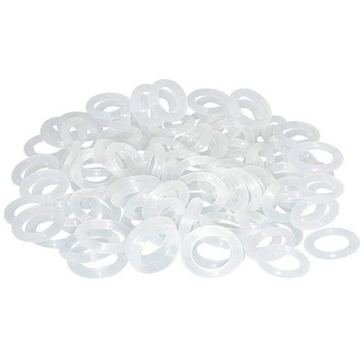 120Pcs Clear Rubber O-Ring Keyboard, O-Rings Keycaps, Switch Dampeners White 
