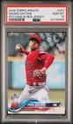 PSA 10 SHOHEI OHTANI 2018 TOPPS UPDATE PITCHING RED JERSEY LA ANGELS RC GEM MINT