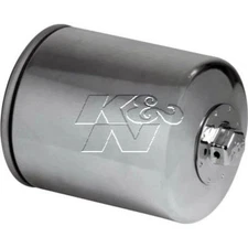 K&N Motorcycle Oil Filter Fits Harley Evo (Short) Chrome - KN-171C