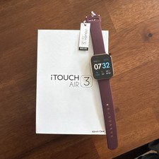 iTouch Air 3 Smartwatch - Rose Gold - Merlot Silicone band