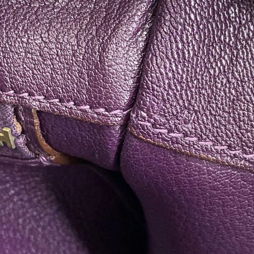 Hermès HERMES White Bus Up Tote Bag Raisin Chevre - Picture 12 of 20