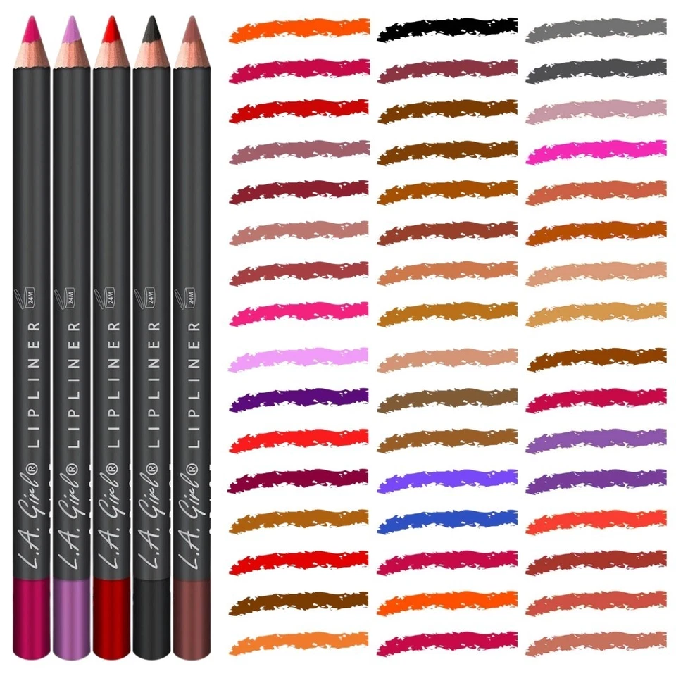 L.A. GIRL LA Girl Lip Liner Pencil Long Wearing Lip Liner With Matte Finish (All Colours)