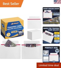 180 Pack Mailer Trading Card Envelopes  7" X 4.35" Trading Card Mailers