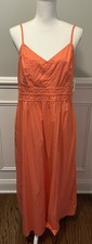 NEW Old Navy Women’s Sleeveless Cotton Maxi Dress Coral Size Large TALL NWT