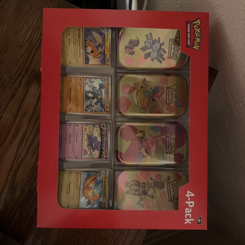 Pokémon 151 Mini Tin 4 Pack Sams Club SEALED Gengar Dragonite
