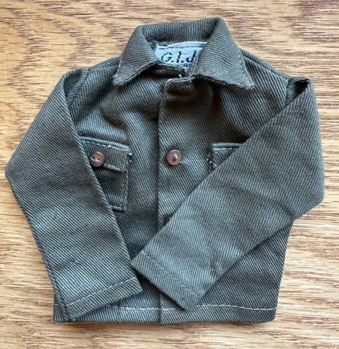 Vintage 1964 GI Joe EARLY ISSUE ARMY FATIGUE SHIRT - Carded Version TM HONG KONG