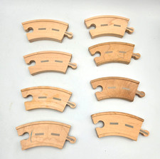 Thomas  Friends Wooden Railway Train Tank Engine Short Curve Road Track Lot x8