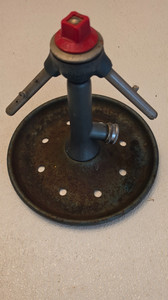 Vintage Sunbeam Automatic Rain King Lawn Sprinkler Teal Blue Metal K-3 Chicago