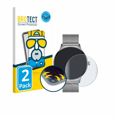 2x Fullscreen für Pireware Slim Smartwatch Matt Display Schutzfolie