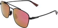 NEW Maui Jim PIWAI ASIAN FIT MJ645 Sunglasses Matte Black 100 AUTHENTIC