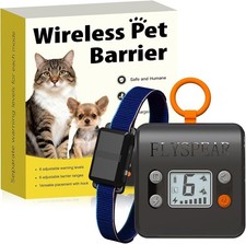 FLYSPEAR Indoor Wireless Cat Barrier Rechargeable Pet Deterrent Boundary Device