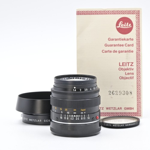 Leica SUMMILUX-M 50mm f/1.4 E43 Black Lens 2md Ver. 2 [Near Mint] #11986