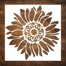 Sunflower Painting Stencil Reusable DIY Craft Template for Wood Fabric Wall