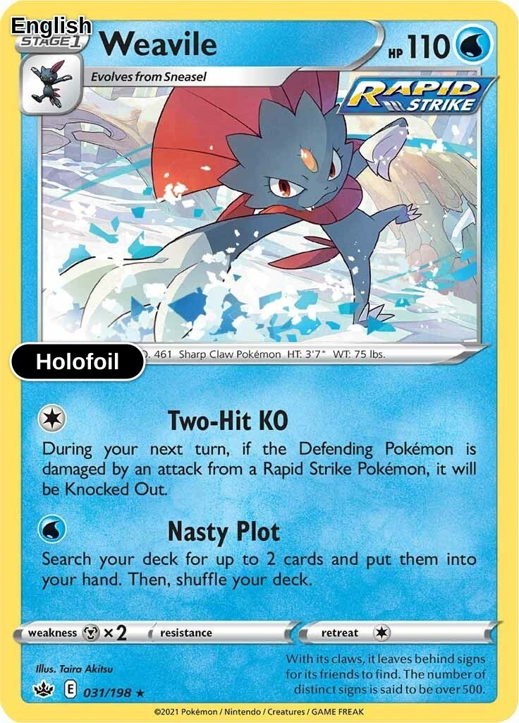 Weavile Holofoil [SWSH06 - 031/198]