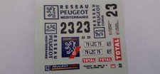 decals décalcomanie Peugeot 106 maxi GrA Tour de Corse 97 1/43