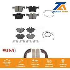 Front Rear Semi-Metallic Brake Pad Wear Sensor Kit (5Pc) For 11 BMW X3 xDrive28i