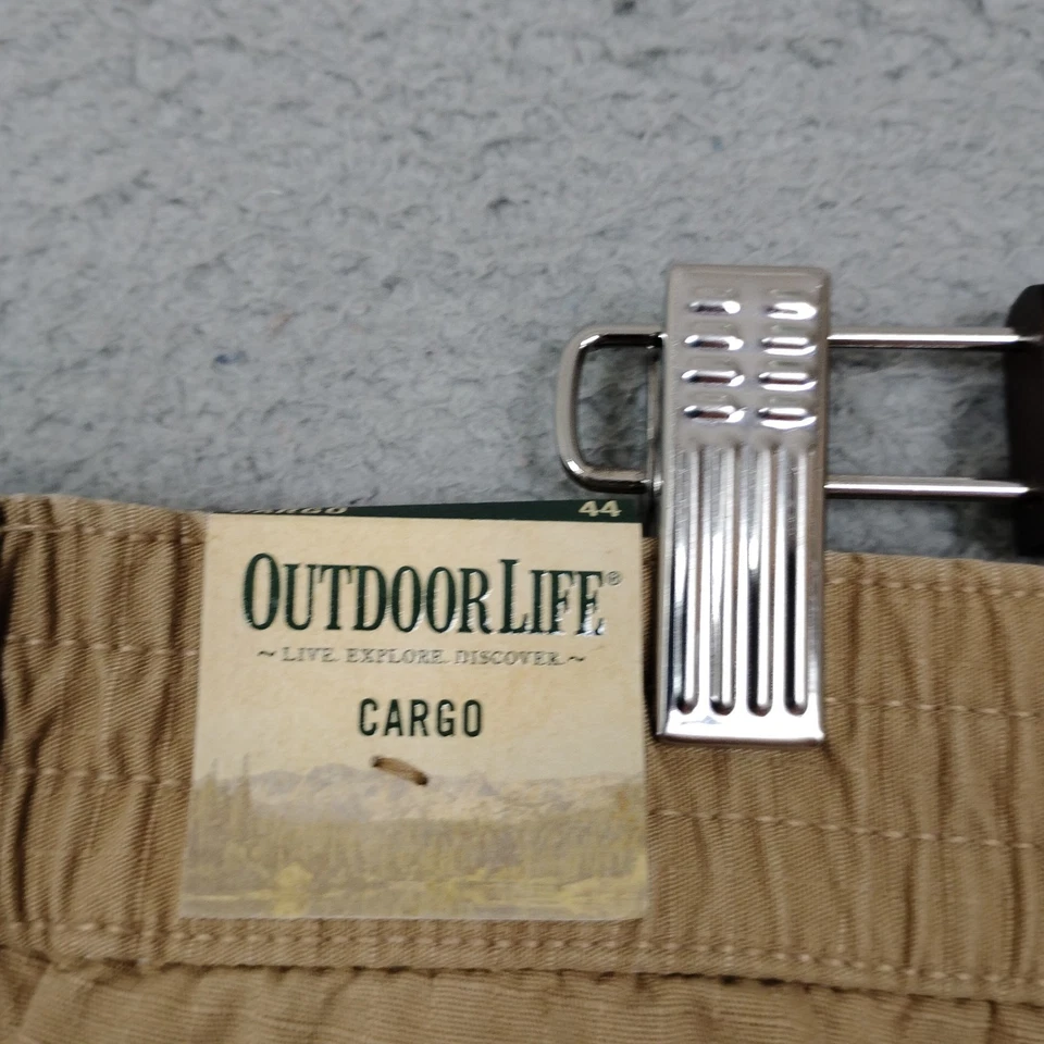NUEVO Pantalones Cortos Carga Outdoor Life Sears Para Hombre Talla 44 Tostado Horizon 100% Algodón Nuevos con Etiquetas Foto 3 de 4