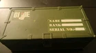Vintage G.I. Joe Lot Foot Locker Box  Guns, Clothing, Equipment Etc. ?