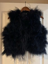 Willow & Clay Turkey Feather  Vest Sz M ( 6,plb11)