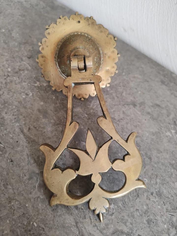 Heurtoir De Porte Vintage En Laiton - Photo 4/4