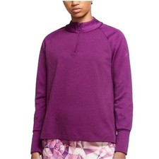 Nike Dri-Fit Therma Golf Purple Quarter-Zip Pullover Lightweight Top women XL