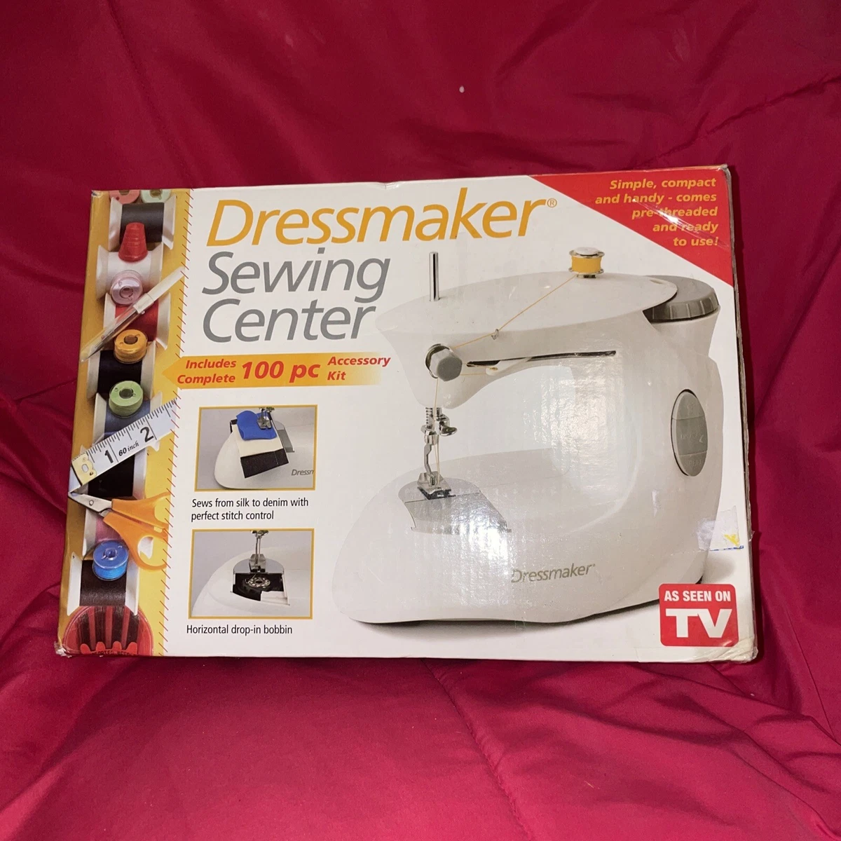 EuroPro Dressmaker Sewing Center 998B Mechanical Sewing Machine. New