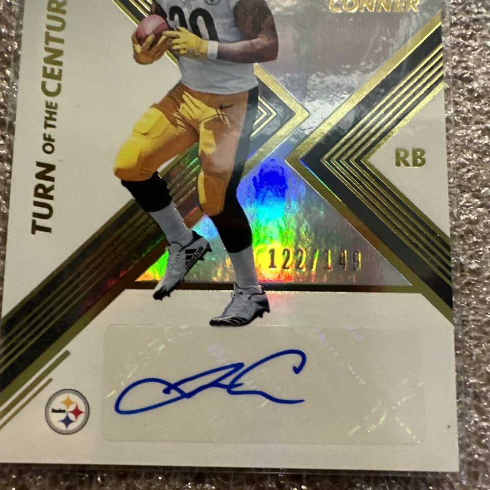 2017 Donruss Elite Turn of the Century James Conner TC-25 Auto 84/149 Steelers - Image 2 of 4