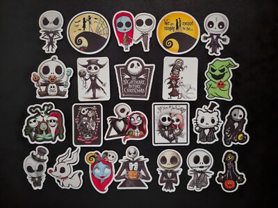 The Nightmare Before Christmas Inspired Stickers Jack Sally Oogie Boogie Decals