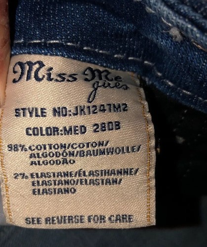 GIRLS MISS ME BERMUDA JEAN SHORTS STRETCH SIZE 16 - Picture 7 of 7