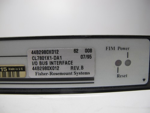 Fisher Rosemount 44B2980X012 I/O Bus Interface CL7801X1-DA1 PLC Input CL7801 OUT - Picture 2 of 10