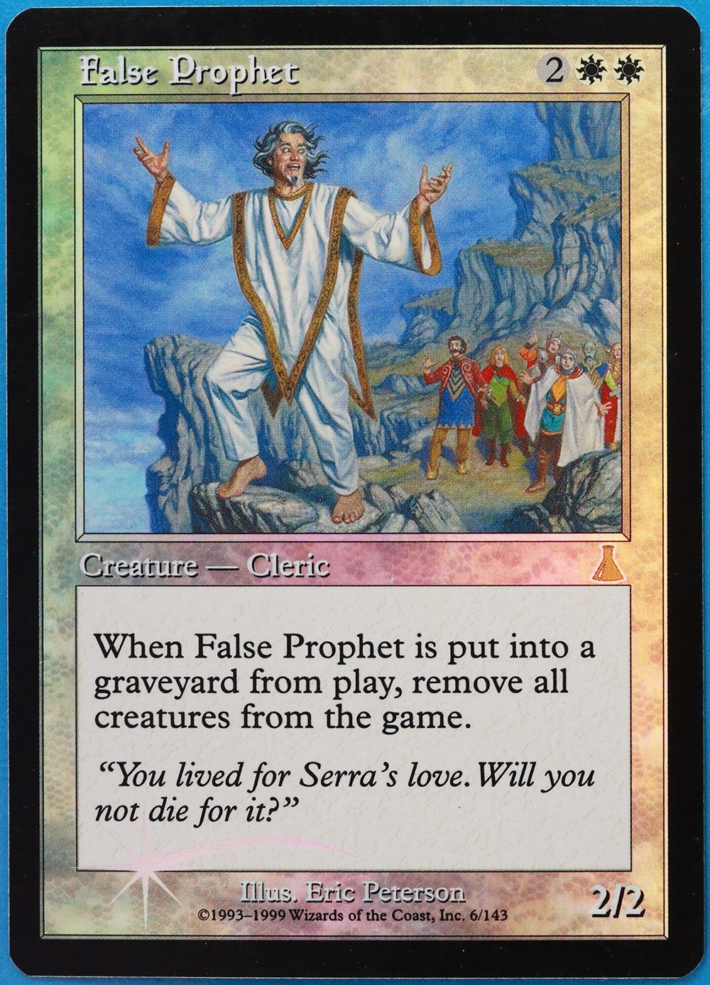 False Prophet FOIL Urza's Destiny NM White Rare MAGIC CARD (ID# 478937) ABUGames