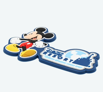 Disney Mickey Mouse Magnet Tokyo Disneyland Disney Resort Logo PVC