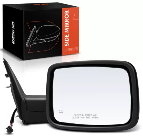 Textured Black Heater Mirror for Ram 1500 2014-2018 2500 2013-2018 Right RH Side