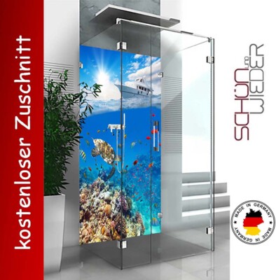 Duschrückwand Polystar Kunststoff Fliesenersatz Wandverkleidung mit Motiv 3mm