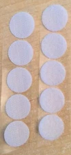 Velcro® Coins Circles Dots - Sticky Back Hook & Loop - 3/4” - White - LOT OF 5