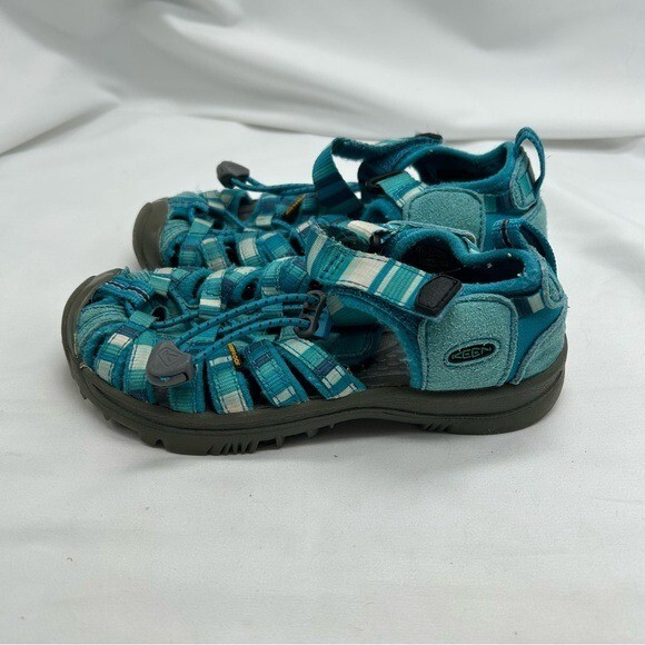 Scarpe sandali sportivi Keen Strap 1009960 giovani blu turchese verde acqua taglia 12 unisex
