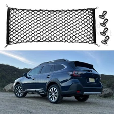 For Subaru Outback 2000-2025 Truck Bed Envelope Style Trunk Mesh Cargo Net Black