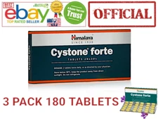 Cystone Forte Bio Himalaya OFFICIAL USA 3 Pack 180 Tablets Kidney Stone