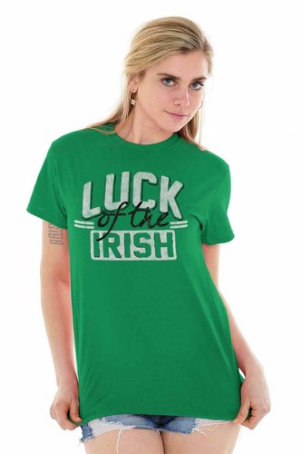 St Patrick's Day Luck of the Irish Shamrock Womens or Mens Crewneck T Shirt Tee - 第 3/22 張圖片