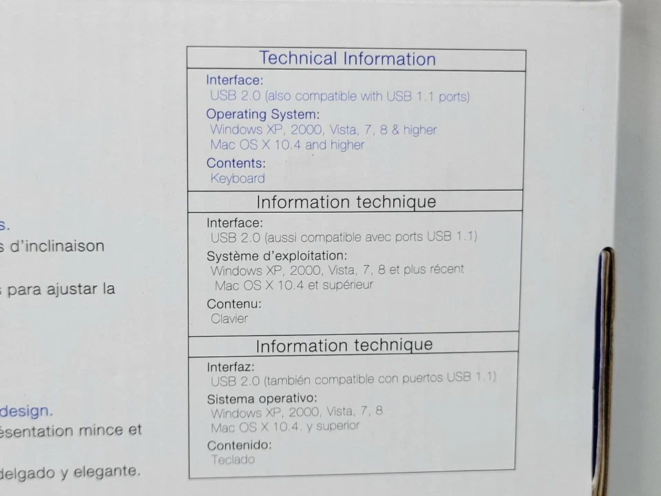 Verbatim Slimline Keyboard - Wired with USB Accessibility - Mac  PC Compatible - Image 4 of 4