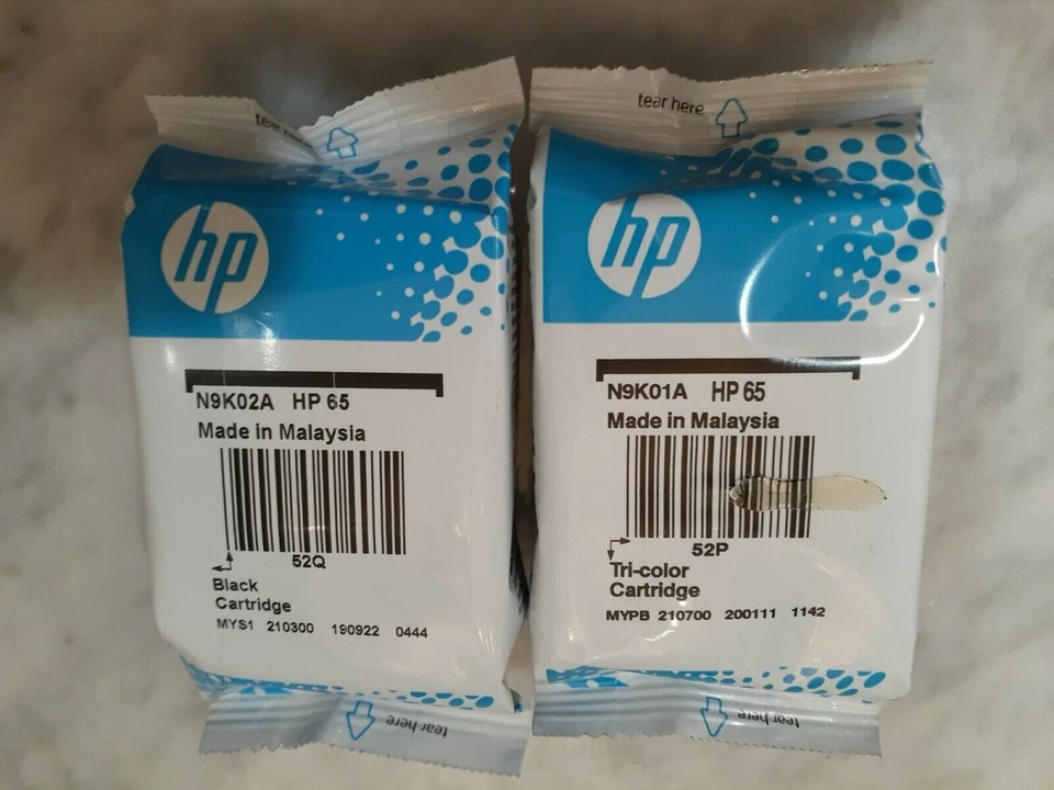 Paquete combinado de cartuchos de tinta originales HP 65 para impresora HP 2622 3752 3755 3722 - NUEVO    Foto 2 de 2