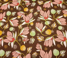 Southern Hospitality BTY P&B Textiles Flowers Floral Pink Green White Brown