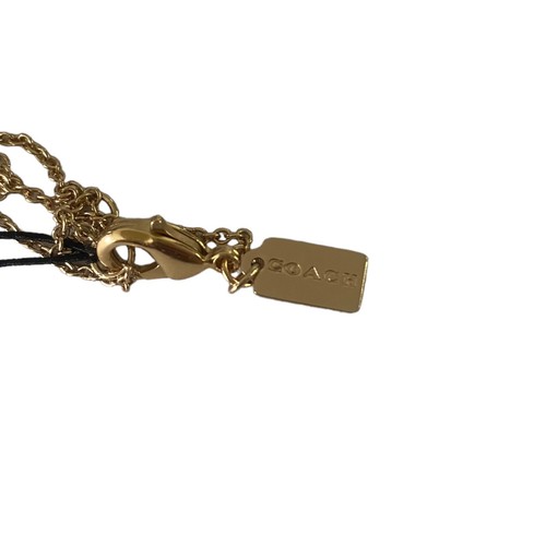 Authentic COACH Signature Mini "C"s Gold Tone Necklace 16" + 2" Extender NEW - Picture 8 of 11