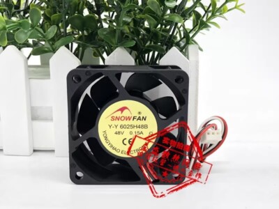 SNOWFAN Y-Y6025H48B 6025 DC48V 0.15A 6CM 3-Pin Dual Ball Cooling Fan