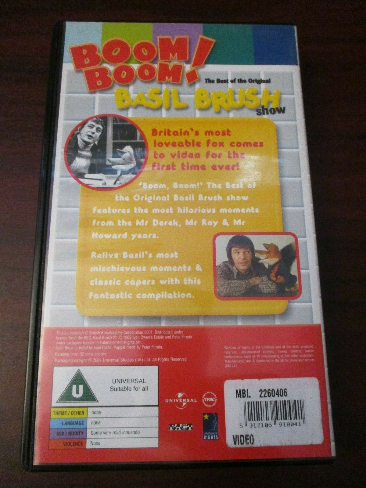 Basil Brush Boom Boom VHS Video Tape (NEW) eBay