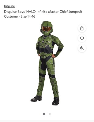 New Halo Halloween Costume Kids Small 4-6 Master Chief Infinite Helmet