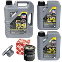 MotoröL Set 5W-40 Liqui Moly 7 Liter + ÖLfilter + Schraube FüR Opel Frontera B