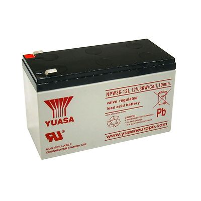 Yuasa NPW36-12L Versiegelte Bleibatterie 12V 7Ah Äquivalent fiamm 12FGH36