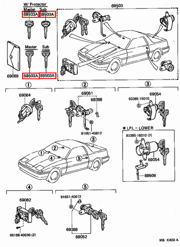 Genuine Celica ST162 ST161 AT160 Corolla CE80 AE86 AE82 AE80 Non Chip Blank Key - Picture 12 of 20